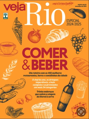 Capa da Veja Rio Comer & Beber, especial 2024/2025
