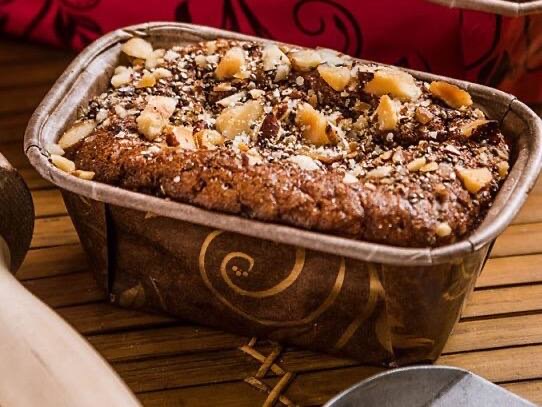Mini Cake de Banana e Chia (porção individual)